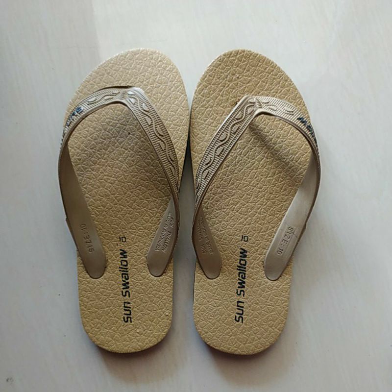 Sandal jepit sun swallow kulit, sendal jepit sun swallow premium,sandal jepit murah 9-10,5