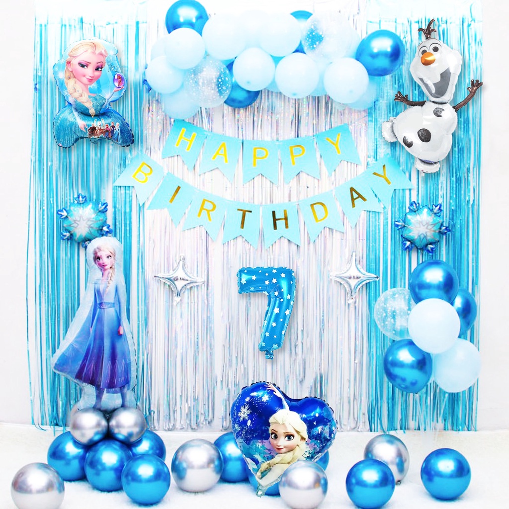 balonasia dekorasi ulang tahun set frozen