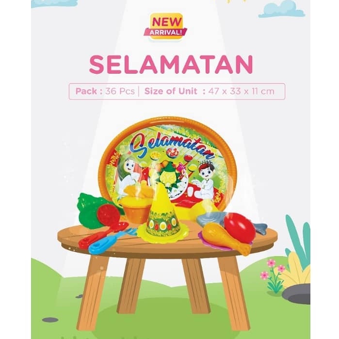 SELAMATAN SG TOYS mainan anak nasi kuning tumpeng masakan set