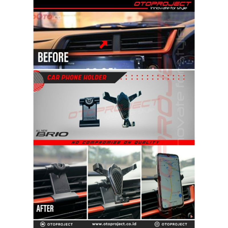 Car Phone Holder All New Brio Holder HP Mobil Otoproject All New Brio