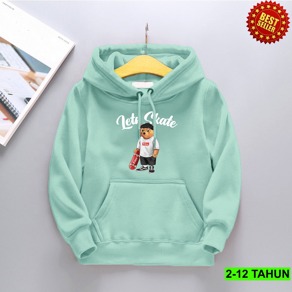 Hoodie LETS SAKTE Anak Laki Laki Perempuan / Jaket BEST SELLER  Anak Usia 2 3 4 5 6 7 8 9 10 11 12 Tahun / Sweater TERBARU Anak Cewek Cowok  Switer Distro Bisa COD