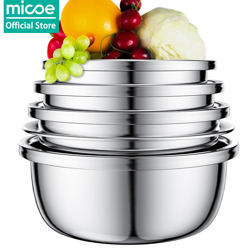 Micoe Baskom  Mangkuk Dapur  1 Set Isi 5 Jumbo Dari 