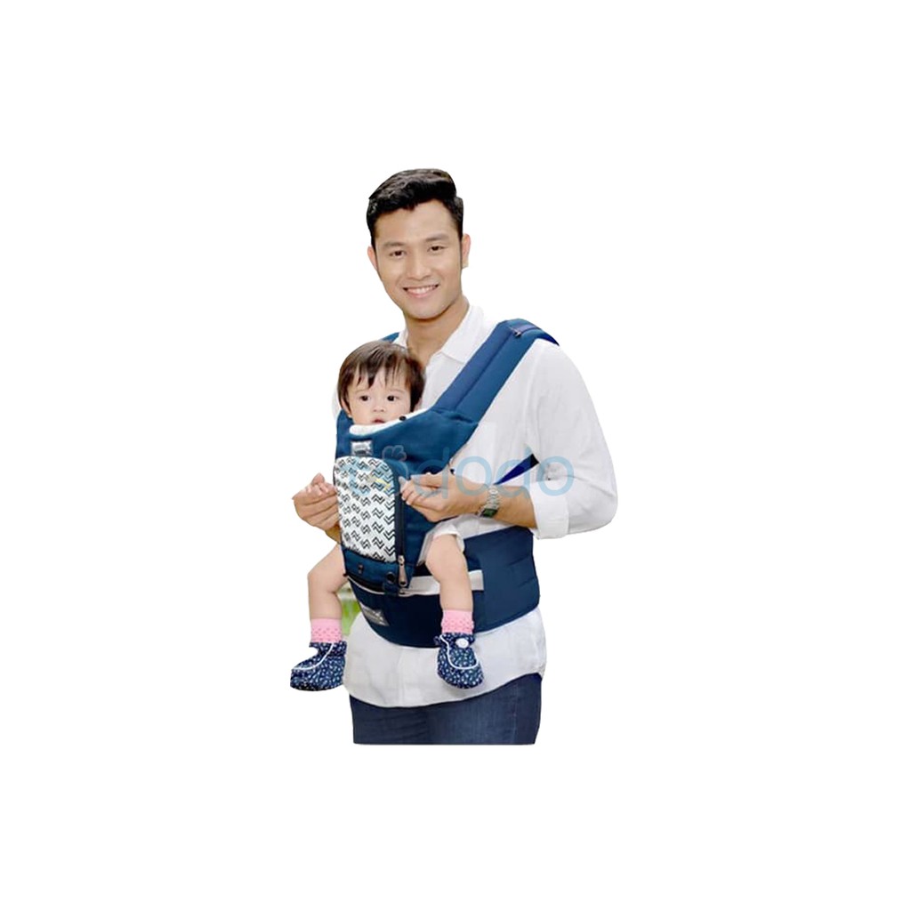 Gendongan Hipseat Bayi / Gendongan Depan / Gendongan Duduk Snobby 6 PSS+APL Matrix Navy TPG2147