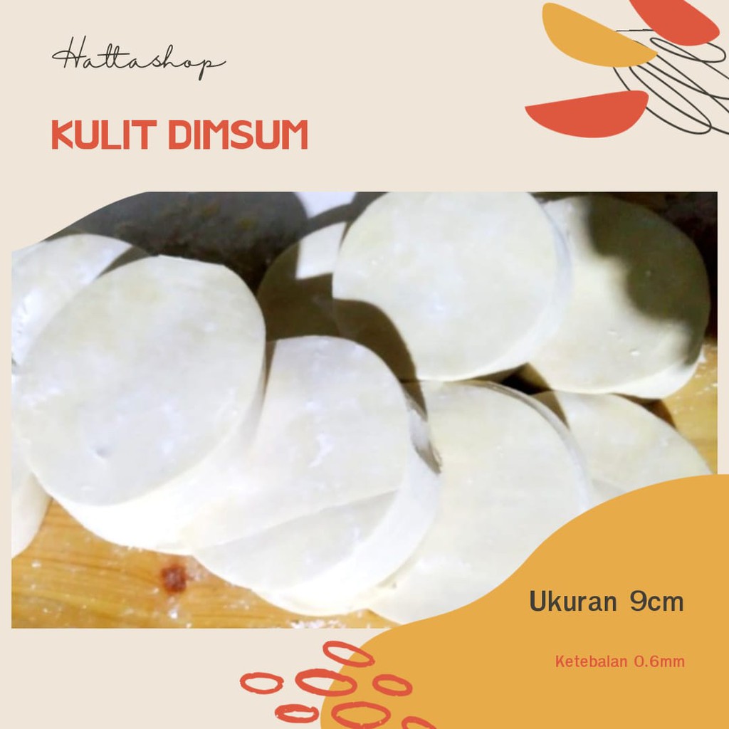 

kulit pangsit/dimsum/gyoza 9 cm Isi 50 lembar/pack POLOS BULAT