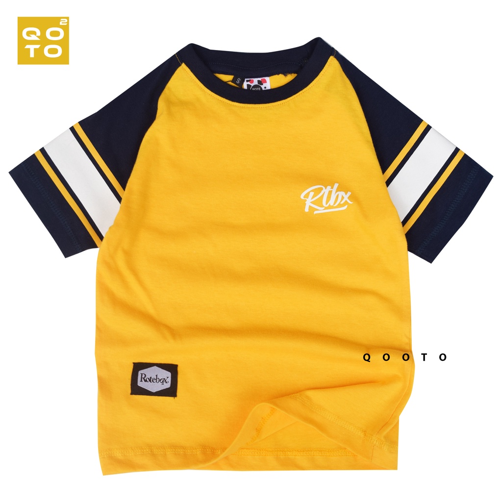 Baju Anak Laki Laki Reglan Rotebox Umur 1-12 Tahun Bahan Cotton 30S