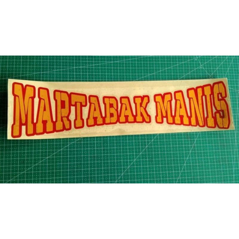 Stiker Grobak Martabak Ukuran 12 sd 15 x 90 cm