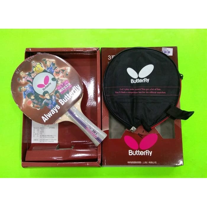 Bat / Bet Pingpong / Bet Tenis Meja BUTTERFLY TBC-301 + Cover