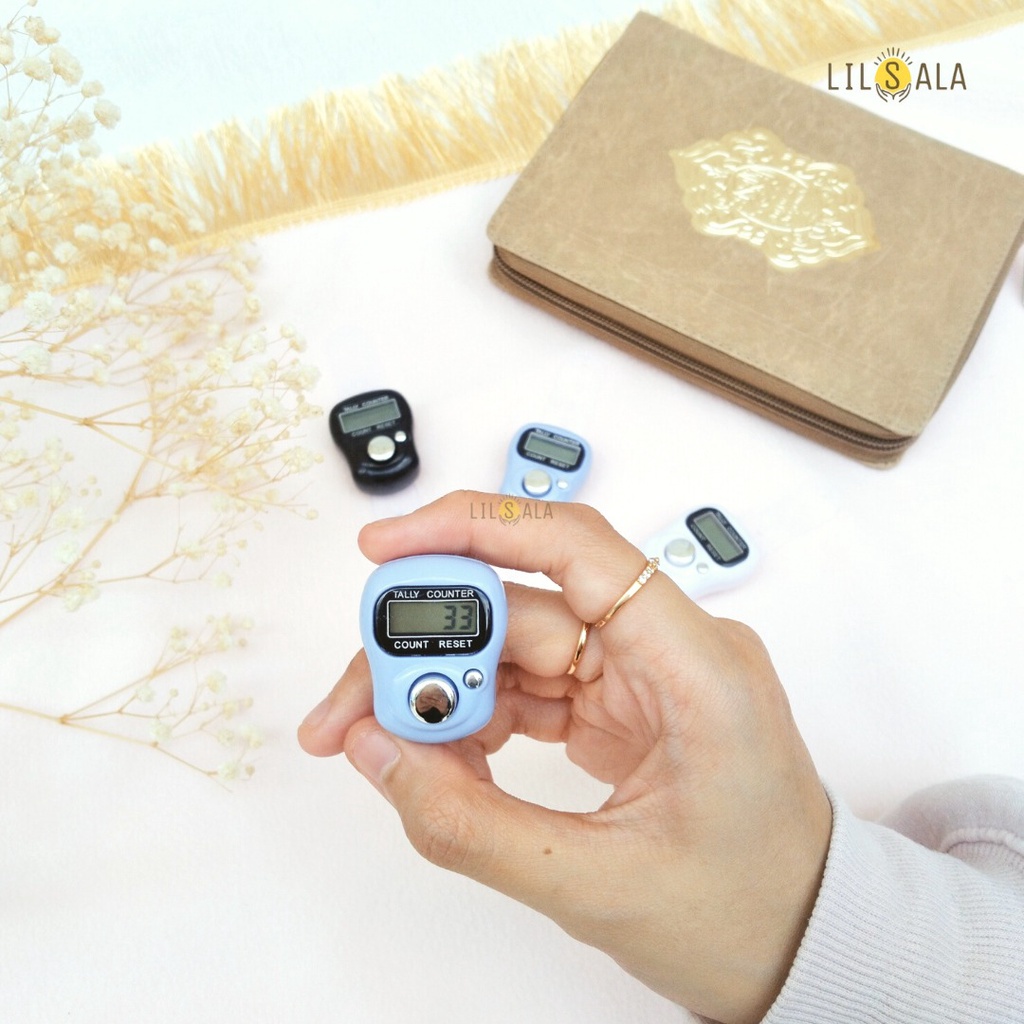 [TDK] Souvenir Tasbih Digital + Kartu Ucapan SXH Mini Tally Counter Souvenir Murah Tahlilan Finger Counter