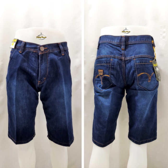 Celana Pendek Jeans Premium Pria Maxluis / Celana Lepis Pendek Cowok / Celana Pendek Denim Distro