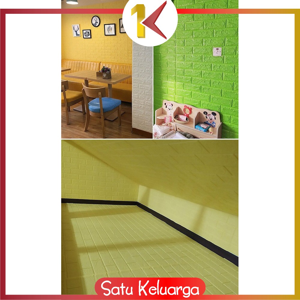 SK-C211 Wallpaper Dinding Foam 3D 20 METER / Wall Stiker Dinding Motif Bata / Walpaper Dinding Kamar-5
