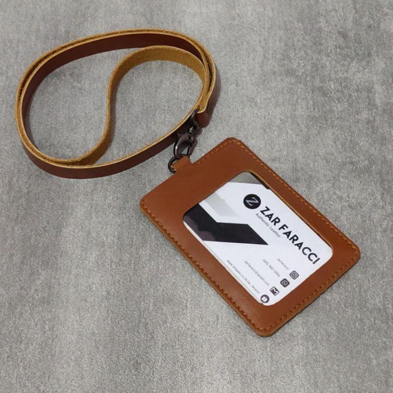 

ID Card Holder | Lanyard | Name Tag Kulit Sapi Asli | SAGE by Zar Faracci