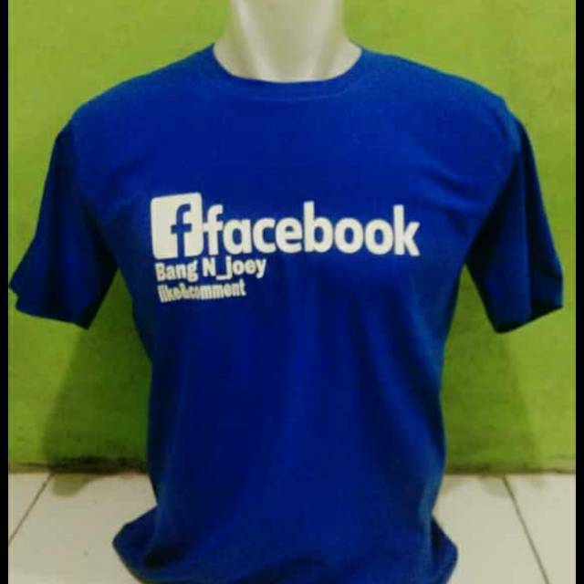 Kaos Facebook custom nama FB