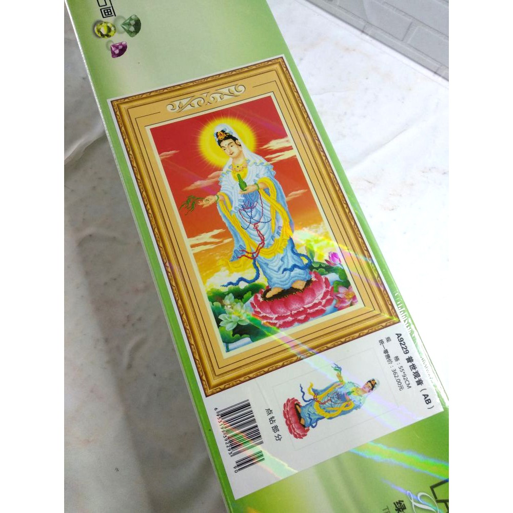 Paket DIY Craft Diamond Painting A9229 Kwan Im Guan Yin