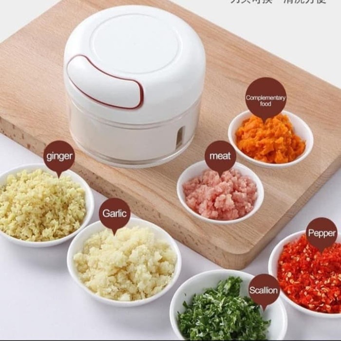 ( COD ) Speedy Chopper Blender Tarik Perajang Manual Sayur Daging Bumbu Dapur Praktis