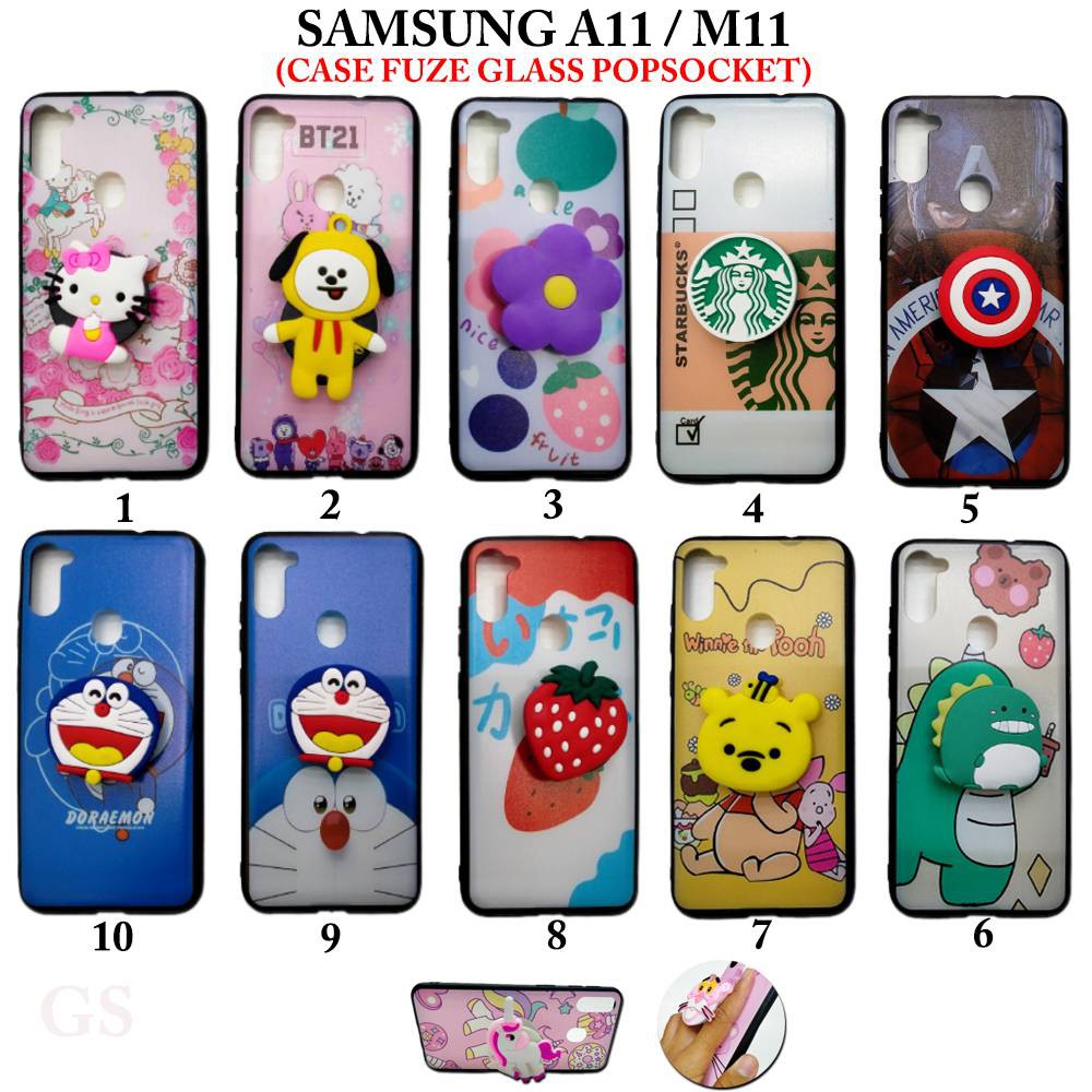 PROMO CUCI GUDANG Case SAMSUNG A01 Core A30S A50S A7 2018 A6S A71 A51 A10S A11 A21S Case Fuze Glass Popsocket