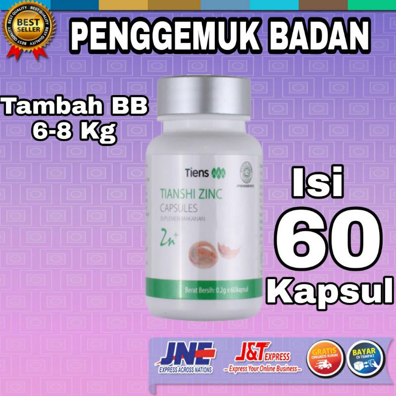 PENGGEMUK BADAN TERBAIK ZINC TIENS ORIGINAL PENGGEMUK BADAN PENGGEMUK TIENS