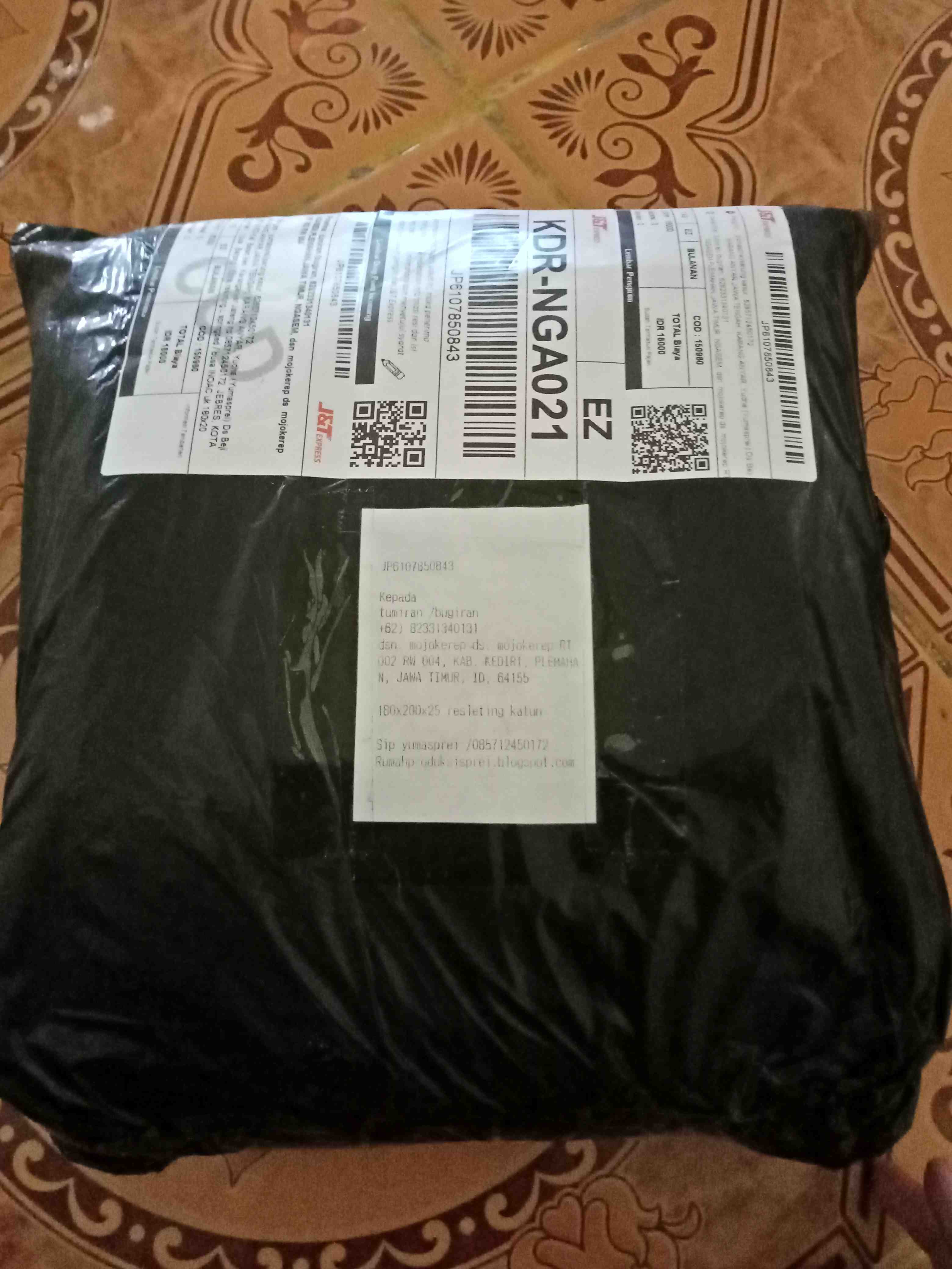 Sprei Resleting L Springbed / Busa Inoac Uk 180x200x25 Katun Disperse Sarung Kasur