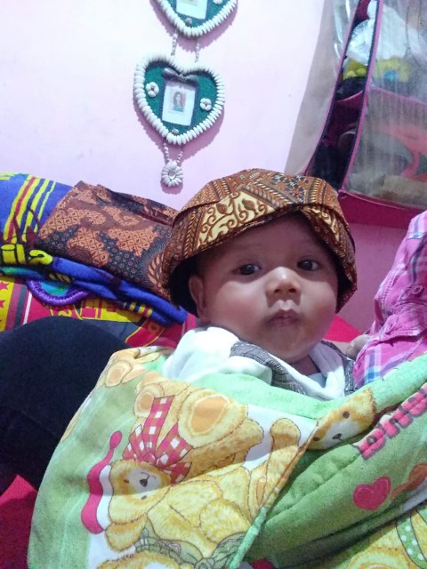 Blangkon Solo | Blangkon Anak | Motif Batik Sliwir