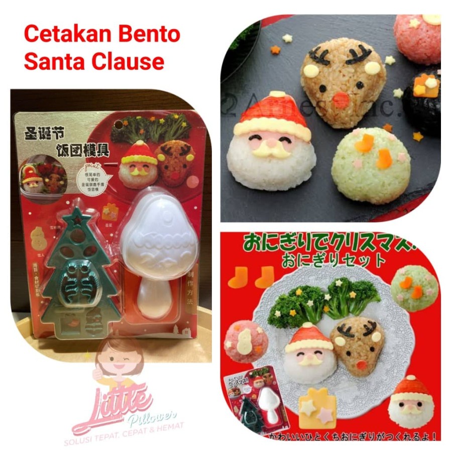 LPD (BENTO SANTA CLAUSE) cetakan bento santa clause/bento rice mold santa christmas