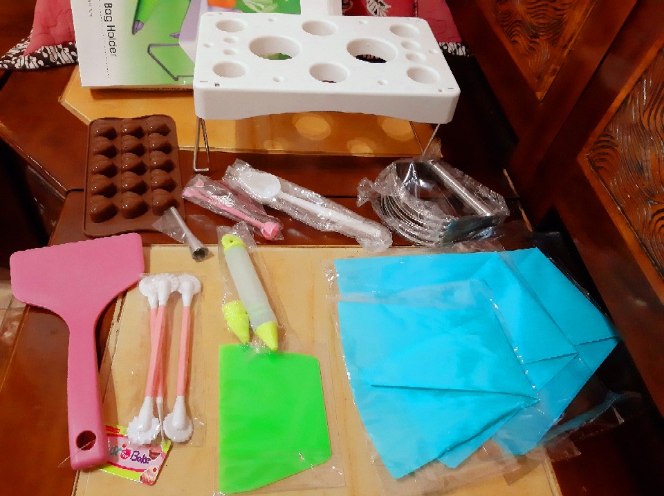 Pena Dekorasi Coklat Kue Bahan Silikon 4 Spuit Chocolate Deco Pen