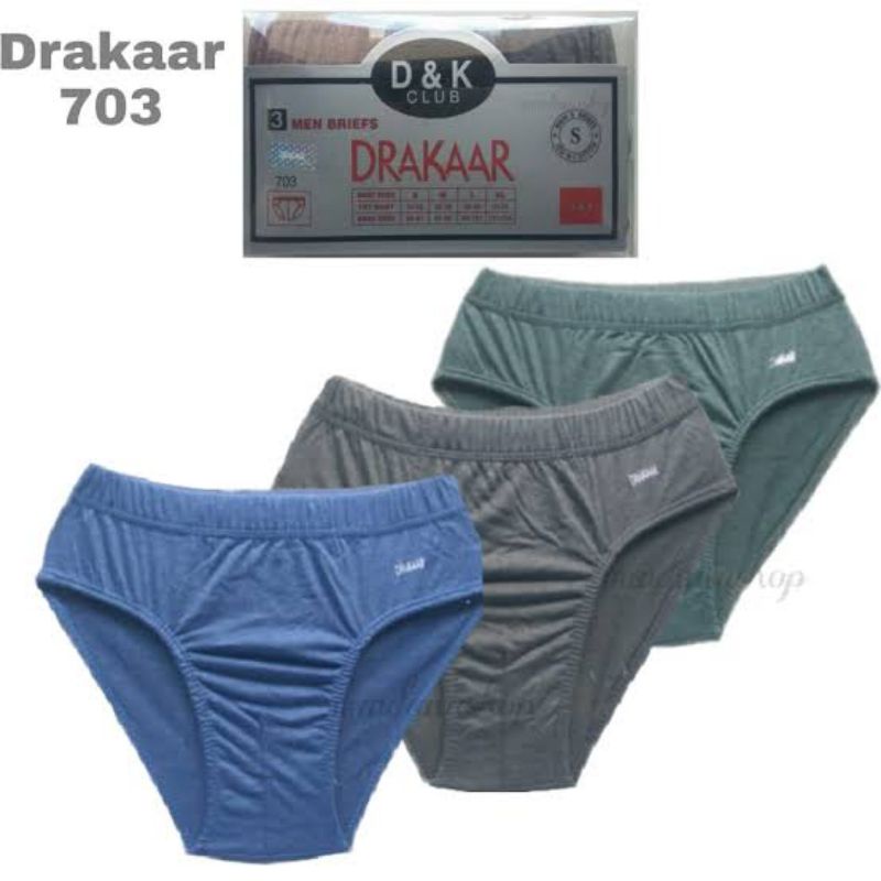 3 pcs CELANA DALAM PRIA DEWASA DRAKAR MIKA 703 / CELANA DALAM PRIA DEWASA