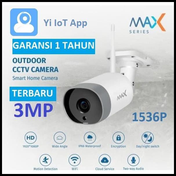 Resmi Cctv Xiaomi Outdoor Yi Iot Max 1080P Ip Camera International Kamera Pengintai Terlaris