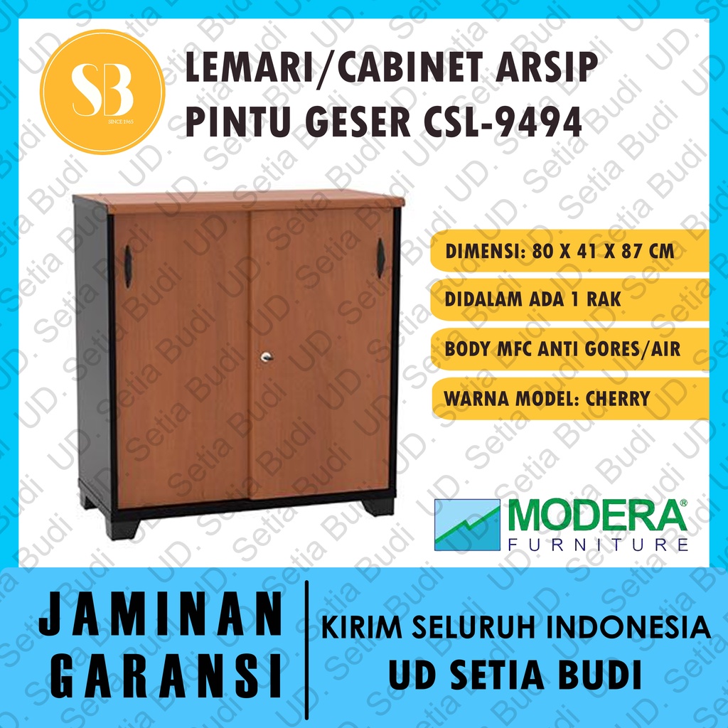 Lemari Arsip / Filing Cabinet + Pintu Geser Modera CSL-9494 C-Class