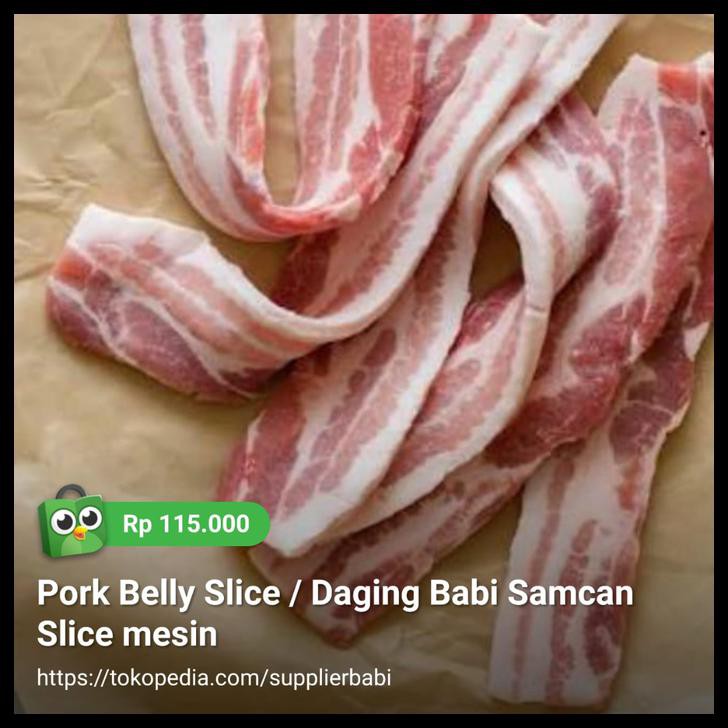 

Pork Belly Slice / Daging Babi Samcan Slice mesin GRATIS ONGKIR