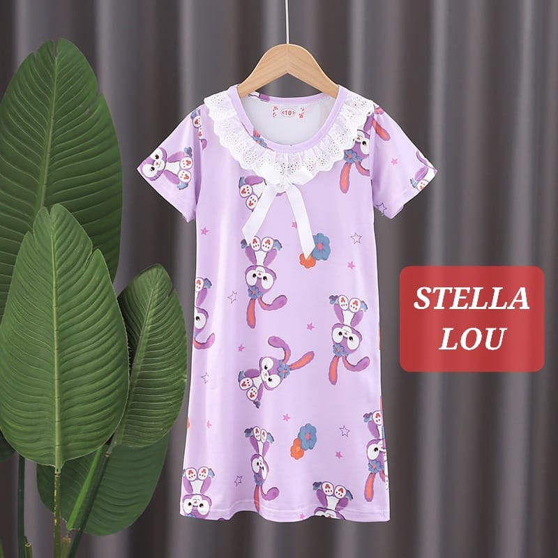 BAJUKIDDIE DASTER RENDA BAJU SANTAI BAJU TIDUR ANAK CEWEK IMPOR ADEM MOTIF LUCU