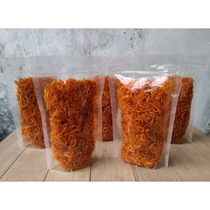 

Termurah Kentang Mustofa 100 gram Keripik Kering Kentang Mustofa / Mustopa Kriuk Crispy Renyah Balado Pedas manis