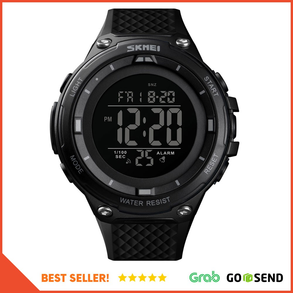 SKMEI Jam Tangan Digital Sporty Pria - 1441 - Black/Black