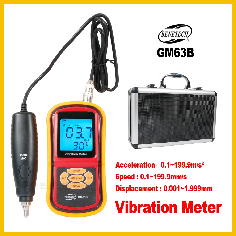 Jual Vibration Meter Benetech GM63B ORIGINAL Tester Vibrometer GM 63B ...