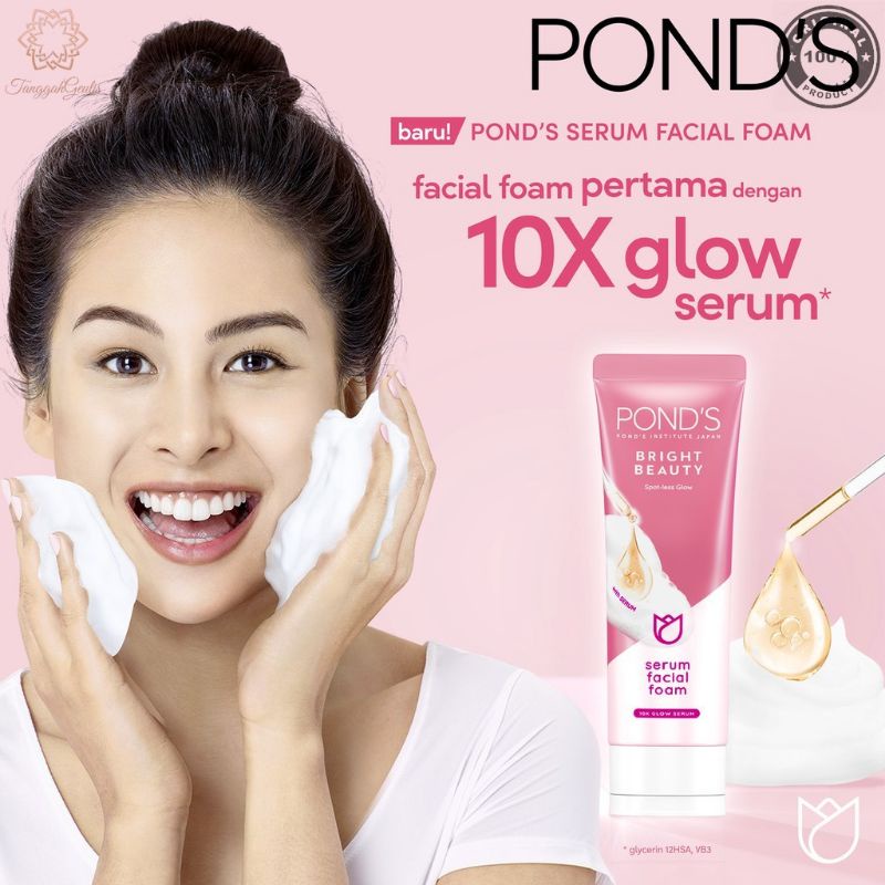 PONDS Bright Beauty Serum Facial Foam 100g - Bright Beauty Serum Facial Foam Ponds