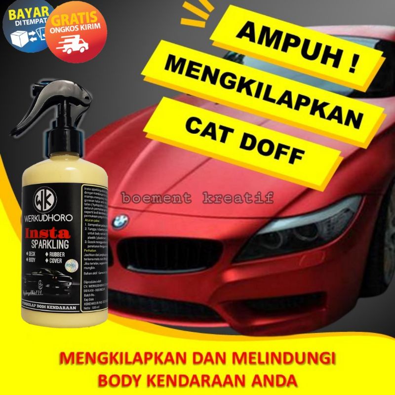 Pengkilap body mobil khusus doff / matte doff efek daun talas