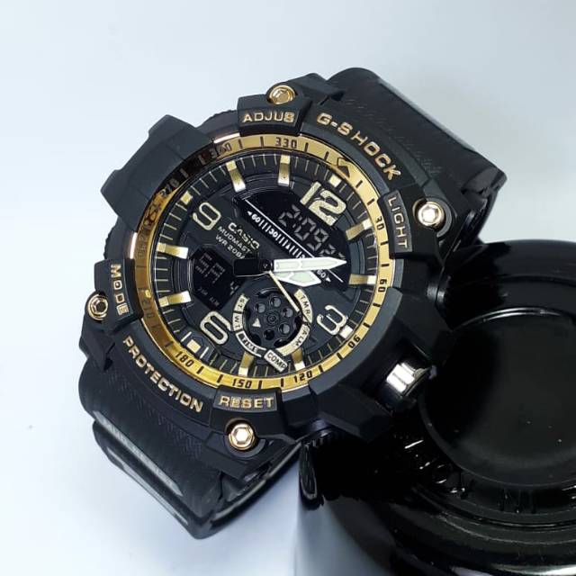 Jam Tangan Sport Casio Gshock GG1000 Water Resist Renang - Hitam Gold