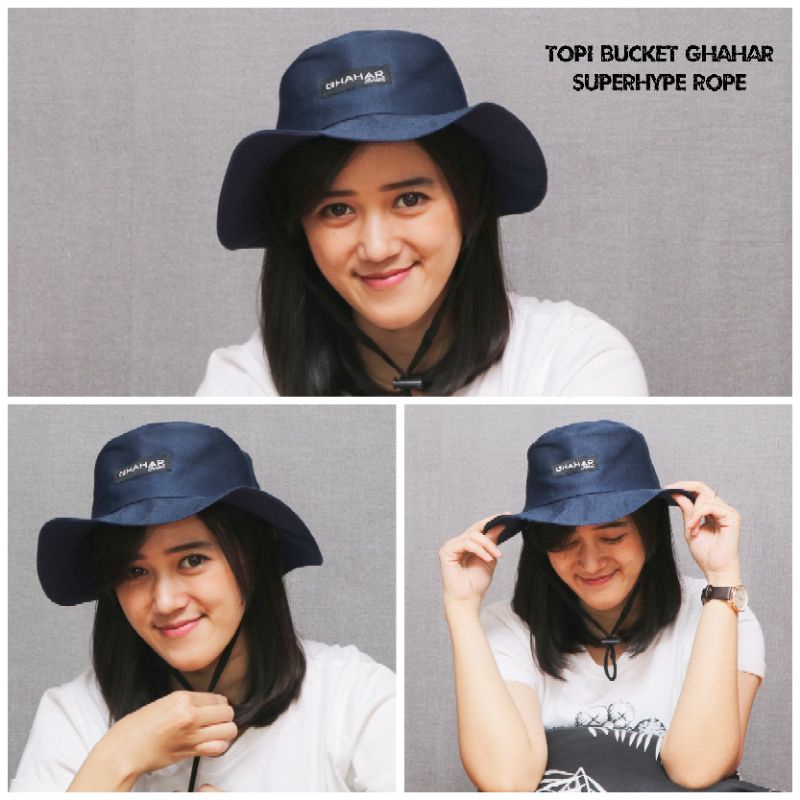 Topi Bucket Ghahar Rope / Topi Bucket Topi Rimba Topi Gunung Topi Korea Style