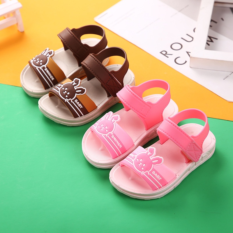 HappyOliver BUNNY SKIVE 5001+8 Sandal Anak Perempuan Bahan Karet Model Lucu 1-6 Tahun Import