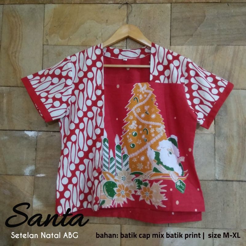 SANTA SETELAN BAJU NATAL ABG | BAJU NATAL REMAJA