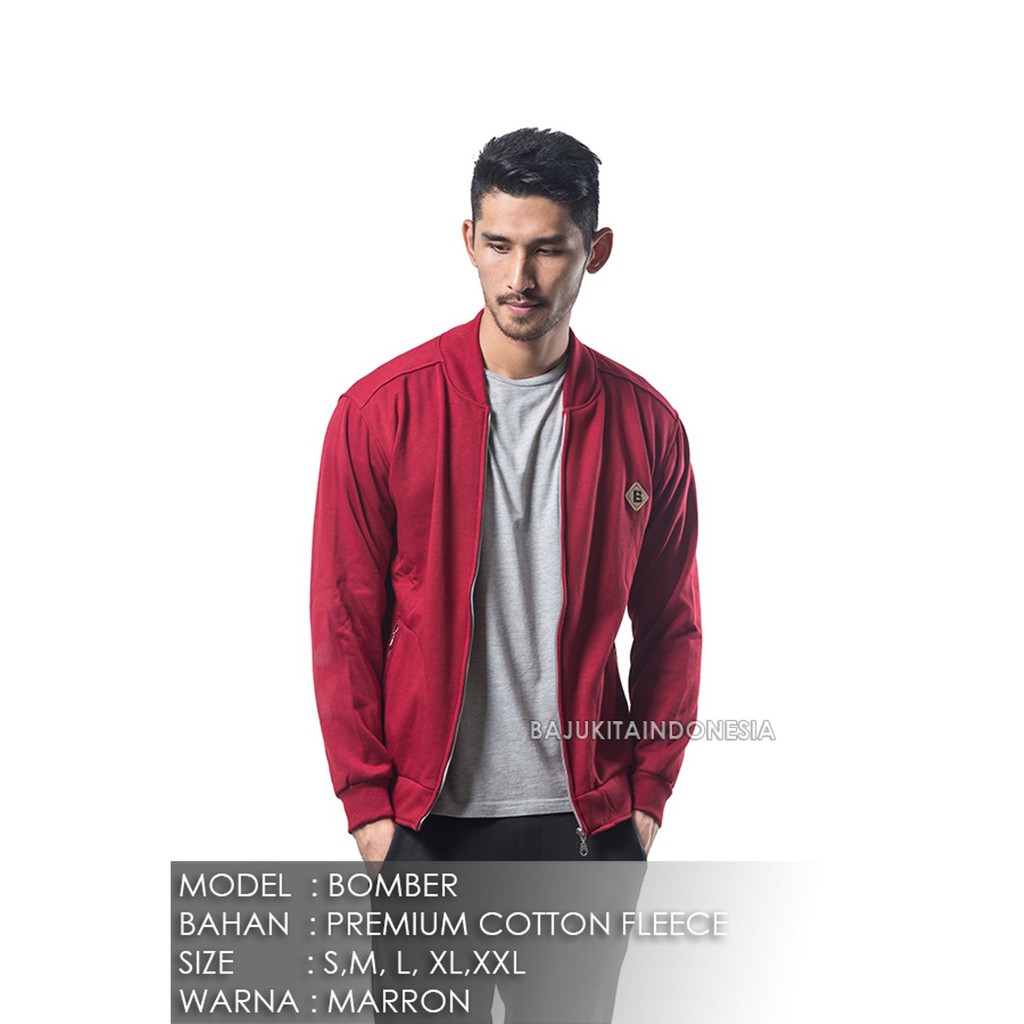 Jaket BOMBER Marron  Polos  M L XL Limited