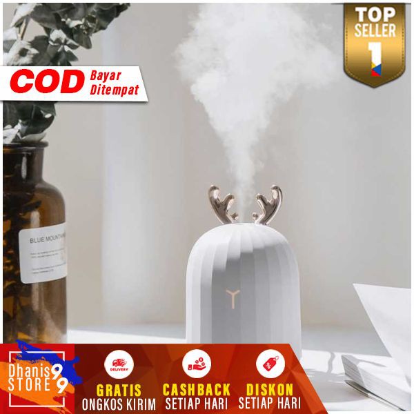 Air Humidifier Diffuser Aromatherapy 220ml Pelembab Udara Humidifer Aromaterapi Pengharum Ruangan