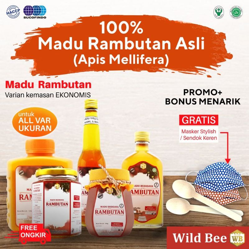 

Madu Rambutan | Lebah Apis Mellifera, Madu Budidaya Asli Murni 100% Wild Bee