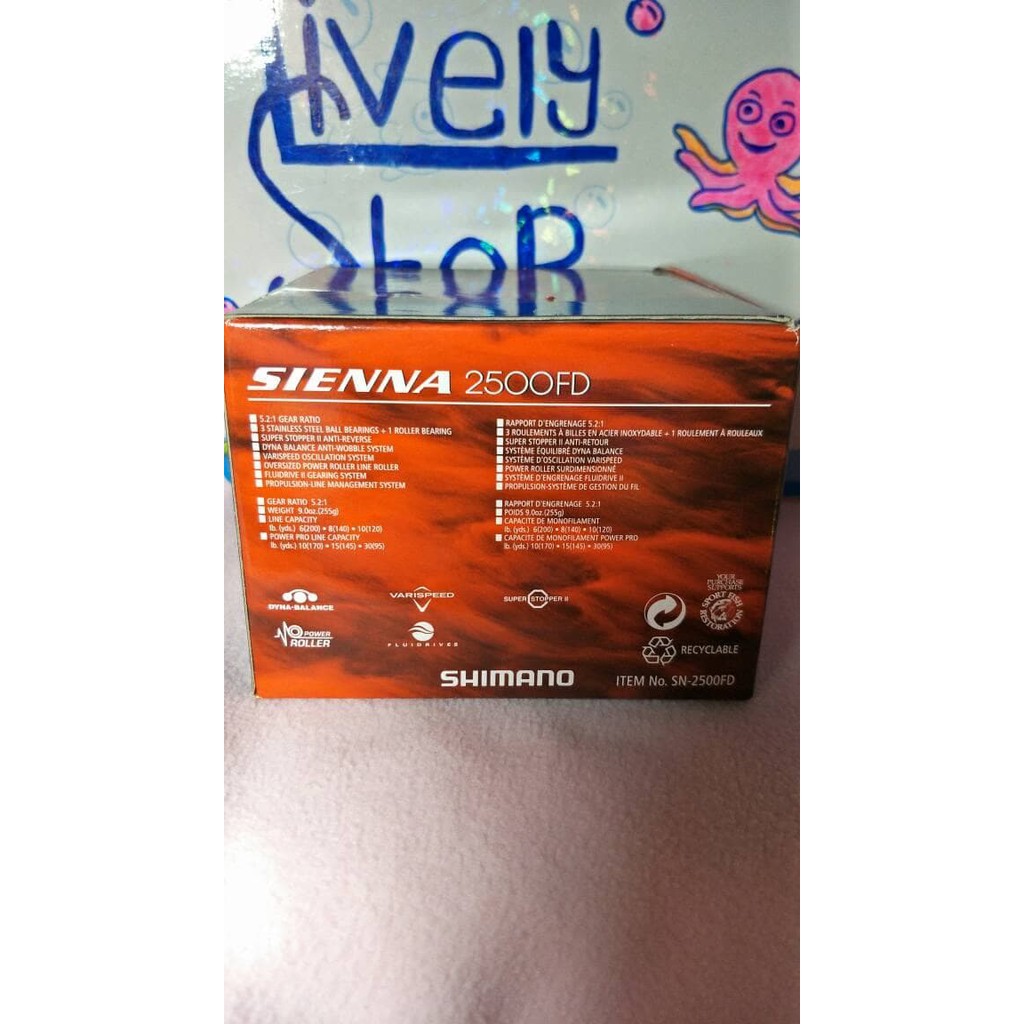 Reel Shimano Sienna 2500 Fd
