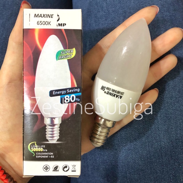 Lampu Lilin / Lampu Jambu / Lampu Mini LED e14 / e27 5Watt Maxine / Avera