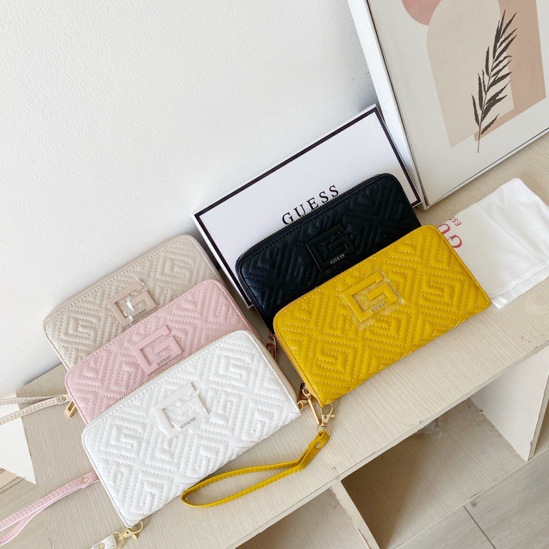 Dompet wanita guess terbaru original- guess wallet logo- dompet panjang guess wanita