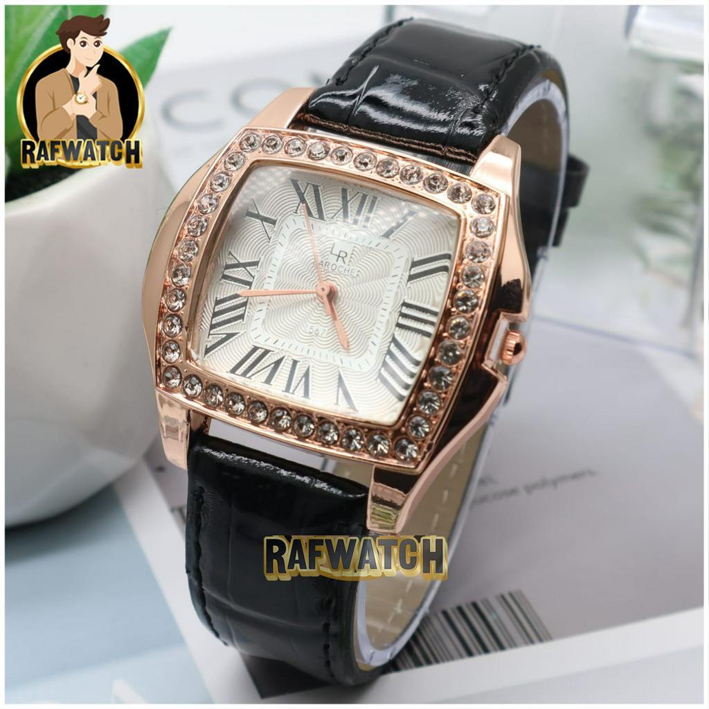 JAM TANGAN WANITA ELEGANT IMPORT STRAP KULIT PERMATA LAROCHE LR01