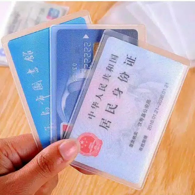 

Cover Sampul Plastik Pelindung Kartu Atm etoll card etc Anti Baret