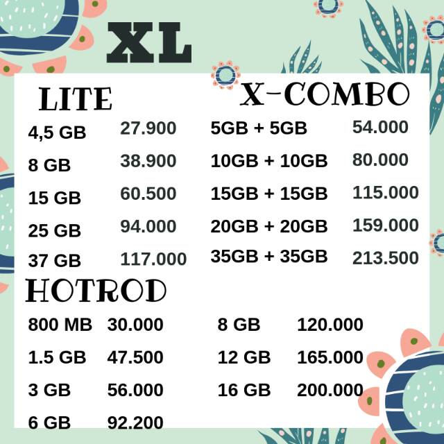 [PAKET XL TERMURAH] PAKET KUOTA XL