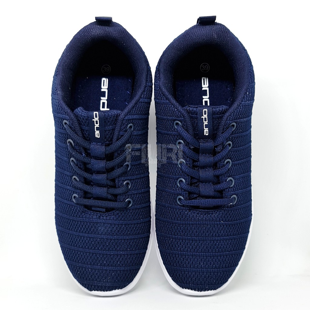 FIURI - ANDO ORIGINAL - IRVINE 35-43 BIRU NAVY - SEPATU SNEAKERS SPORT KANVAS SOL KARET ANAK LAKI-LAKI - SEPATU KETS TRENDY PRIA DEWASA - SEPATU OLAHRAGA LARI FITNES SENAM KERJA KULIAH SEKOLAH SD SMP SMA BERTALI COWOK MURAH PROMO DISKON BONUS KAOS KAKI