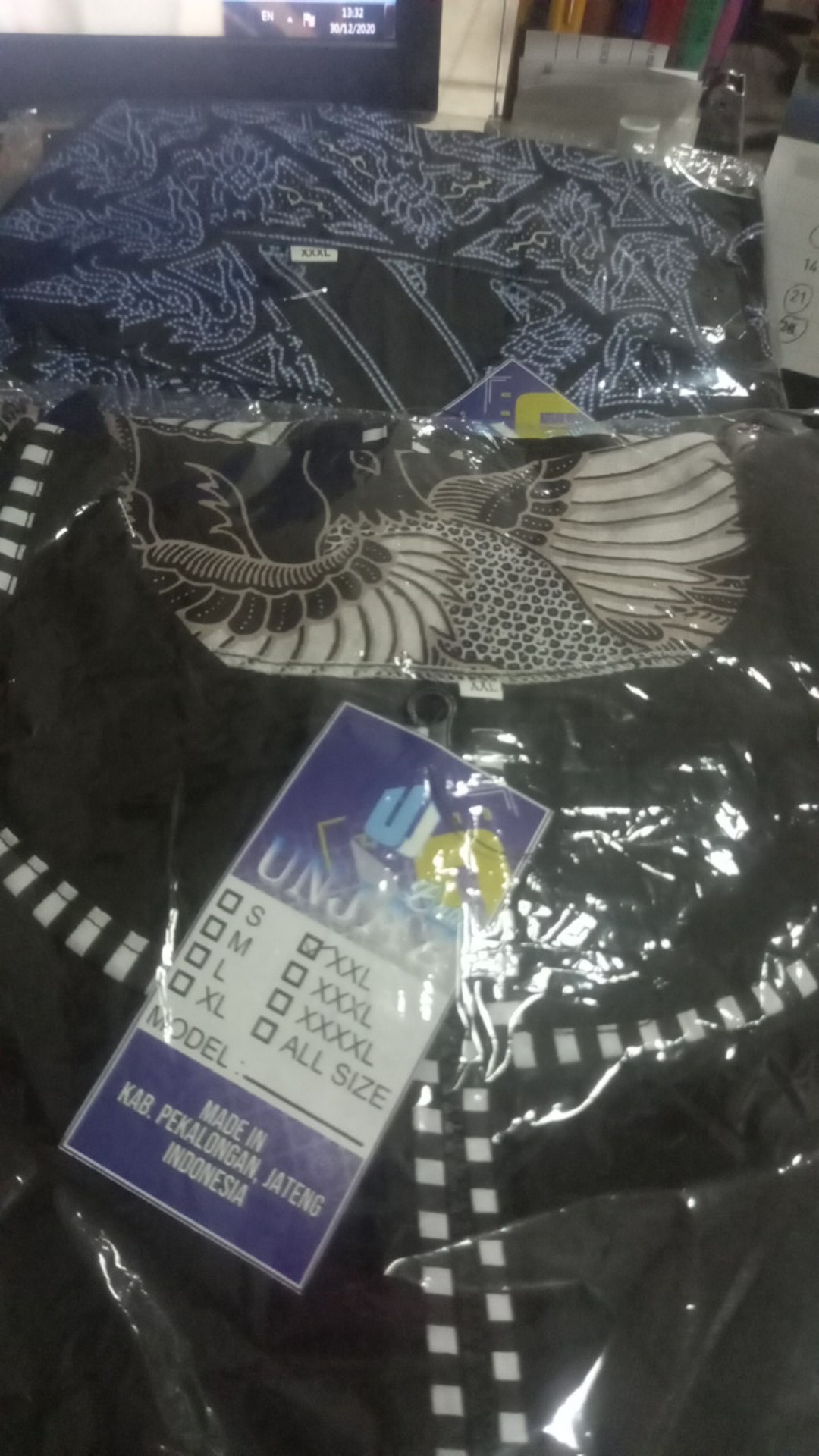 Atasan Dress Tunik Batik Koin Sogan Soft Motif Terbaru