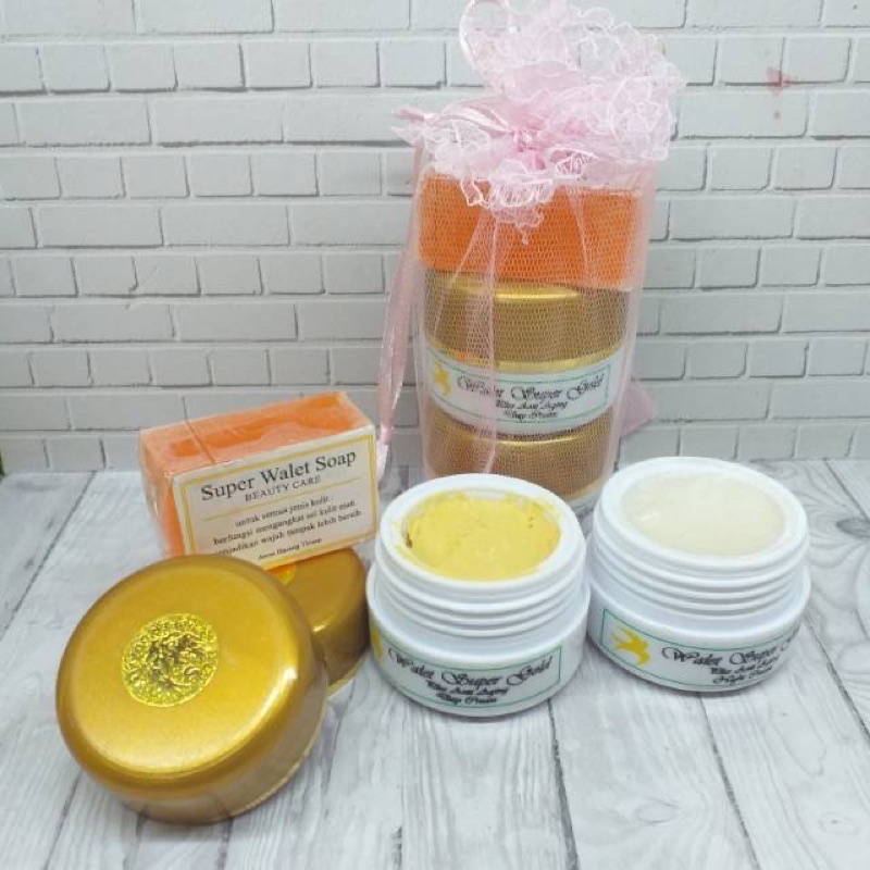 [COD] PAKET CREAM WALET SUPER GOLD ORIGINAL / CREAM WALET GOLD ASLI